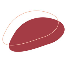 Illustration Aesthetic Red Blob