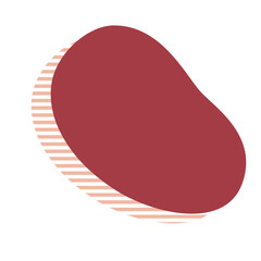 Illustration Aesthetic Red Blob
