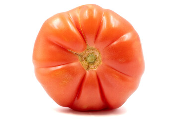Tomato isolated on white background. Organic farming. close up