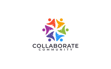 COLLABORATE COMMUNITY LOGO DESIGN