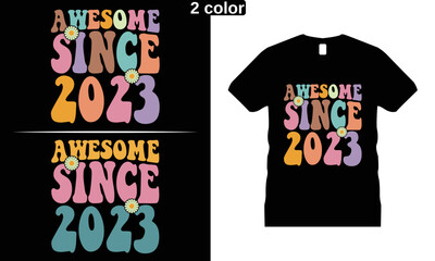 Retro, Wavy, Groovy t-shirt Design Vector. Hippie, T-Shirt, mug, sticker,