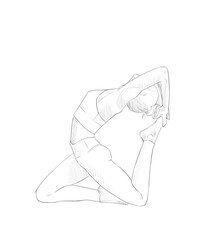 Yoga sketch