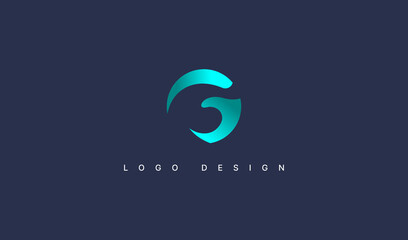 Initial letter G logo design template element. Letter G usable for business and company branding logos. flat vector logo design template element. - obrazy, fototapety, plakaty
