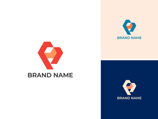 ILLUSTRATION TRIANGLE SIMPLE BUSINESS LOGO DESIGN VECTOR