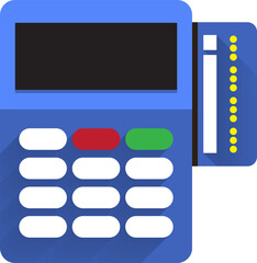 Icon card swipe machine. Business concept and digital marketing. PNG