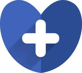 Icon heart plus. Business concept and digital marketing. PNG