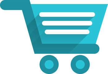 Icon shopping cart. Business concept and digital marketing. PNG