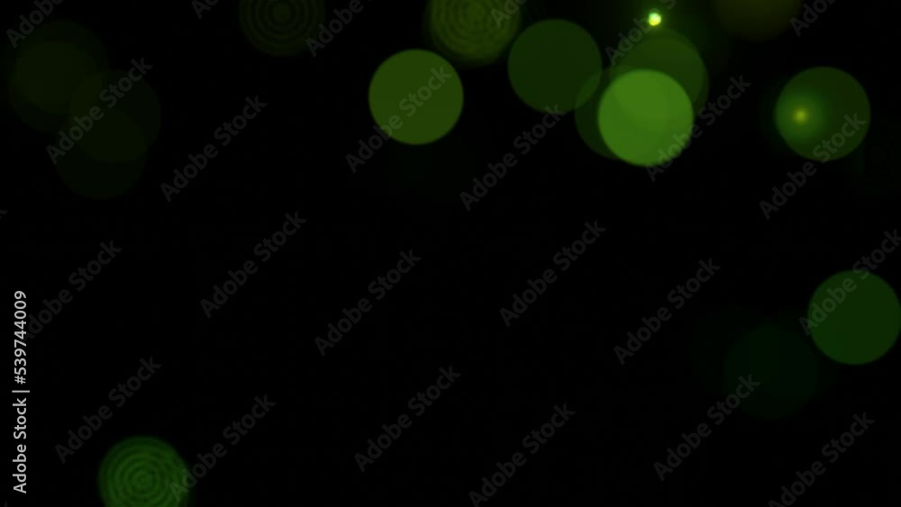 Poster green round shape bokeh abstract motion graphic design
