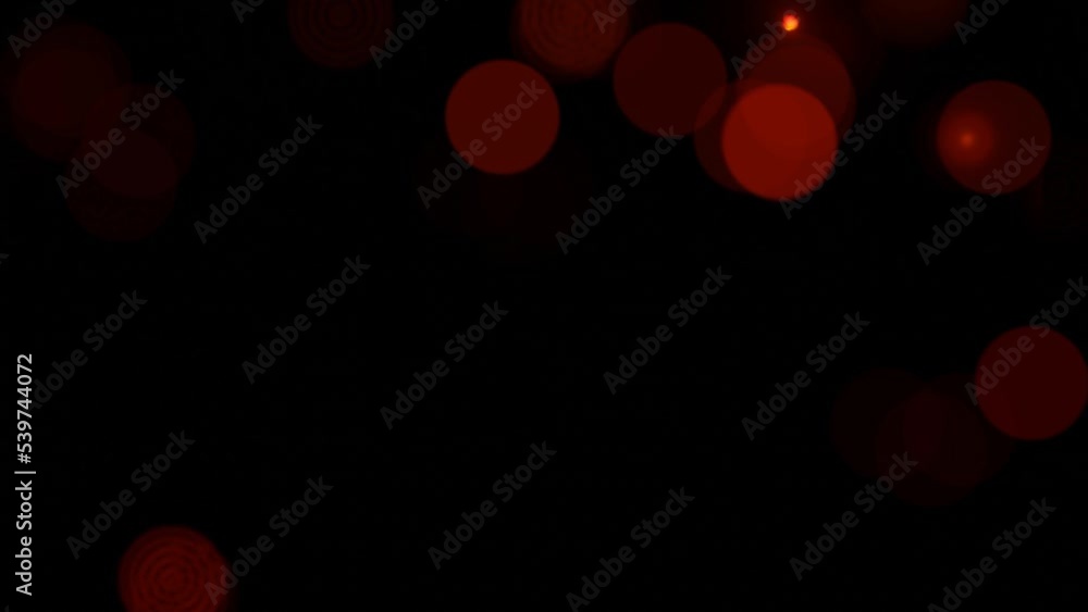 Poster red round shape bokeh abstract motion graphic design