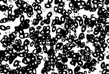 Black and white vector layout with circle shapes.