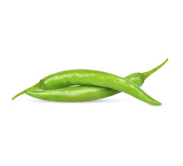 Green pepper isolated on transparent background (.PNG)