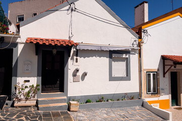 Fototapeta na wymiar Authentic houses in the Almada district in Lisbon