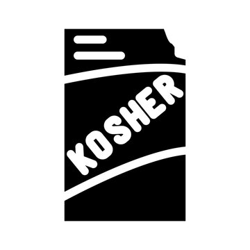 Kosher Salt Glyph Icon Vector. Kosher Salt Sign. Isolated Symbol Illustration