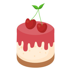 cheesecake with cherry