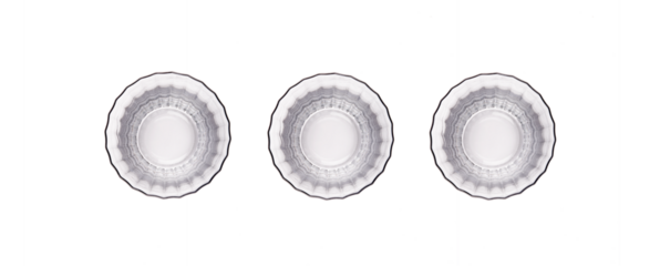 Water glass. Isolated. Transparent background. Top view. Abstract wallpaper. 