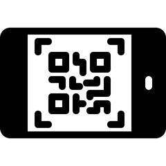 qr code price tag icon