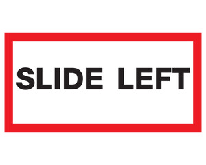 To open the slider left.