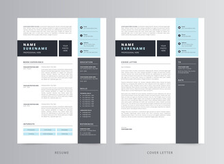 Professional Resume or CV and Cover Letter Template