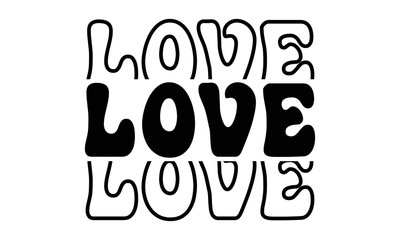 Love svg, Valentines Day svg, Happy valentine`s day T shirt greeting card template with typography text and red heart and line on the background. Vector illustration, flyers