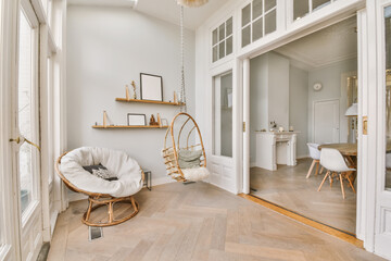 Bright room with bright windows