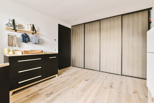 Changing table in bedroom