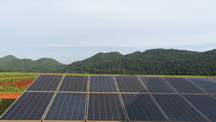 solar cell.Technology solar cell on the roof of house.