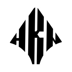 HKN logo. HKN logo letter logo design vector image. HKN letter logo design. HKN modern and creative letter logo. 3 letter logo Vector Art Stock Images. 