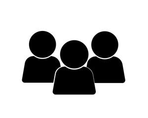 Men Team Icon Vector User Group Of People Pictogram 
