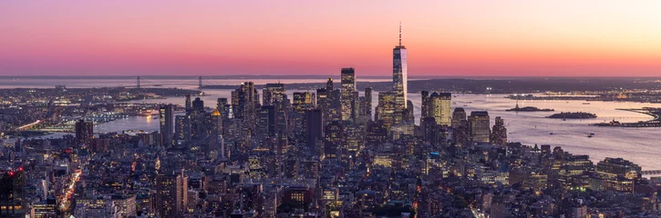 Poster Skyline van New York © karandaev