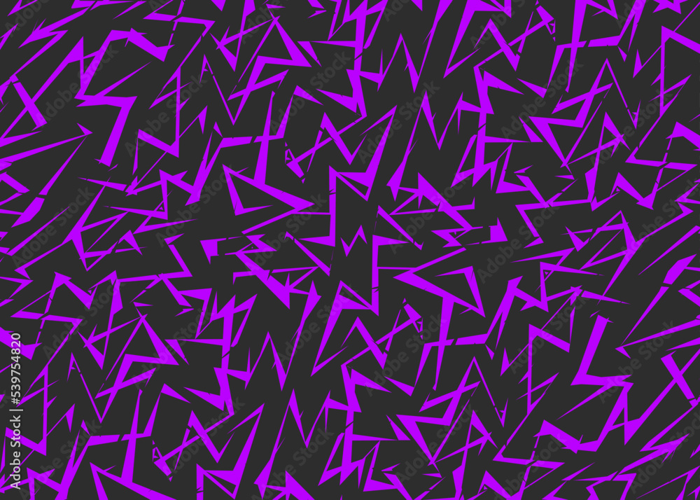 Poster abstract background with seamless rough lines pattern