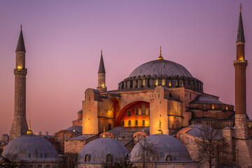 Fototapeta na wymiar Winter season in popular city of Istanbul