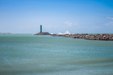 View of the Reis Magos lighthouse
