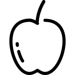 apple healthy fruit diet icon