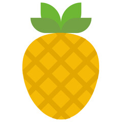 pineapple healthy fruit diet icon