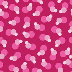 Pink variations of circles seamless pattern background.  Perfect for fabric, scrapbooking, quilting, wallpaper and many more projects.