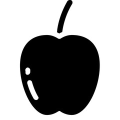apple healthy fruit diet icon