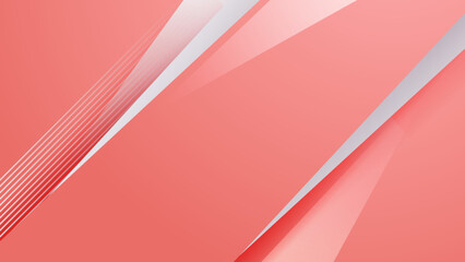Abstract soft light red and white gradient minimal background. Vector abstract graphic design banner pattern presentation background web template.