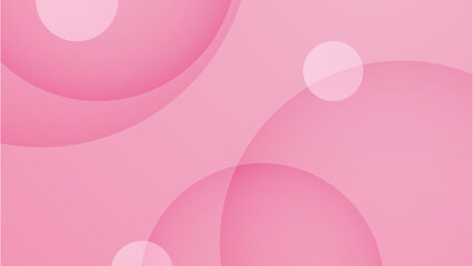Abstract soft pink background with bubble bokeh and circle