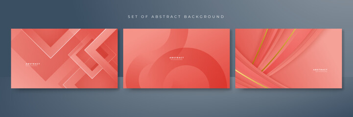 Modern soft red gradient abstract background. Shade of red abstract background vector