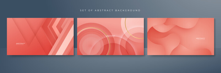 Modern soft red gradient abstract background. Shade of red abstract background vector