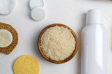 Natural homemade cosmetics based on fermented rice product
