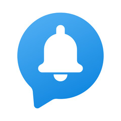 Notification icon. Bell or alarm Social Media element illustration