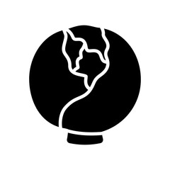 Cabbage isolated vector glyph icon. Vegetable sign