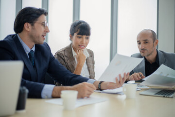 Business people working in conference room