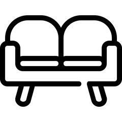 sofa armchair icon