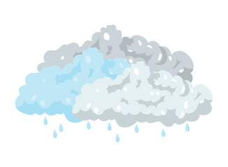 cloudy rain drops