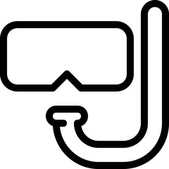 snorkel glasses icon
