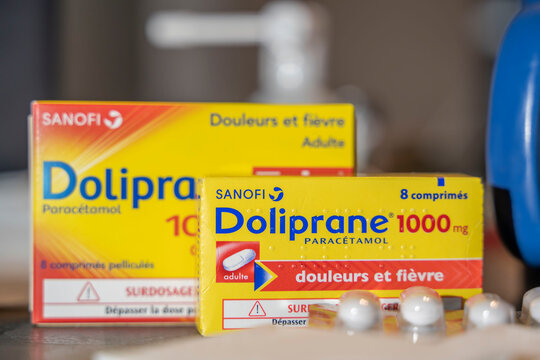 boites de Doliprane, anti douleur au parac&eacute;tamol