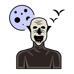 Death Eater Vector Icon Design, Halloween costume Symbol, Holiday Celebrations Face Mask Sign, Scary Monster characters Stock illustration, Blood Sucker Concept