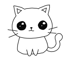 Cute cat doodle